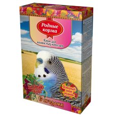 Родные Корма / Корм с Ягодами для Волнистых попугаев