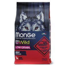 Monge Dog BWild Low Grain Adult All Breeds Deer / Сухой Низкозерновой корм Монж Бивайлд для взрослых собак всех пород мясо Оленя