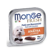 Monge Dog Fresh Duck / Влажный корм Консервы Монж Фреш для взрослых собак Утка (цена за упаковку)