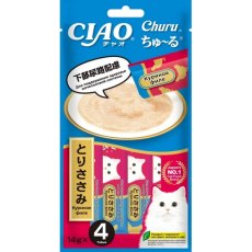 Inaba Ciao Churu / Лакомство-пюре Инаба для кошек для поддержания здоровья мочеполовой системы Куриное филе