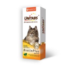 Unitabs BiotinPlus с Q10 paste / Витаминно-минеральная паста Юнитабс для кошек с Биотином и Таурином