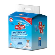 Mr.Fresh Expert Regular / Подстилки Мистер Фреш Гелевые впитывающие с Липкими фиксаторами