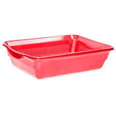 Homecat Atlantis / Лоток Хоумкэт для кошек с сеткой рубиновый перламутровый