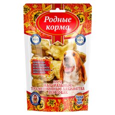 Родные Корма Традиционные / Лакомство для собак Хрустики говяжьи