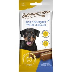 Зубочистики Лакомство для собак крупных пород со вкусом Палочки жевательные Курицы