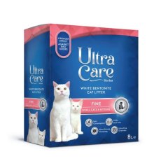 Ultra Care Fine Small Cats & Kittens / Комкующийся наполнитель Ультра Кер для кошачьего туалета для Котят и мелких кошек в картоне