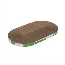 Homecat Мятная / Когтеточка Хоумкэт для кошек Овальная с Пропиткой Гофрокартон