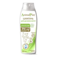 Animal Play / Шампунь Энимал Плей PH Баланс для Щенков и Котят Гипоаллергенный с протеинами Пшеницы и Витаминами
