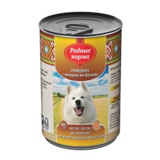 Родные Корма / Консервы для собак Говядина с овощами по-Казацки (цена за упаковку)