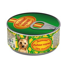 Родные Корма / Консервы Знатные для собак 100% Ягненок (цена за упаковку)