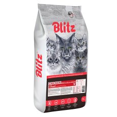 Blitz Classic Adult Sterilised / Сухой корм Блиц для Стерилизованных кошек всех пород Курица