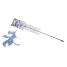 Homecat Silver Series / Дразнилка Хоумкэт для кошек удочка из перьев голубая