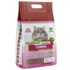 Homecat Ecoline / Комкующийся наполнитель Хоумкэт для кошачьего туалета аромат Сакура