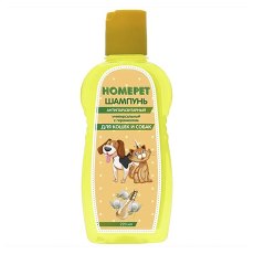 Homepet / Шампунь Хоумпет для кошек и собак Антипаразитарный универсальный с гераниолом