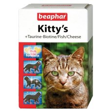 Beaphar Kitty's Mix +Taurin-Biotine/Fish/Cheese / Комплекс витаминов Беафар для кошек Таурин, Биотин, Протеин, Сыр