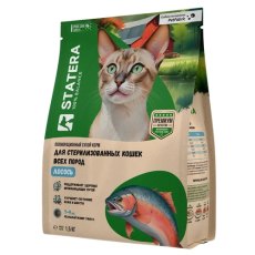 Statera / Сухой корм Статера для стерилизиванных кошек с Лососем