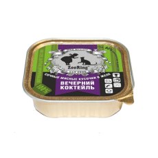 Zooring / Консервы Зооринг для кошек кусочки в желе Вечерний коктейль (цена за упаковку)