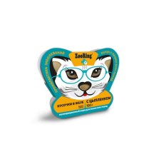 ZooRing / Влажный консервированный корм Зооринг для кошек Профилактика заболеваний почек кусочки в желе с Цыпленком (цена за упаковку)