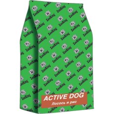 ZooRing Active Dog / Сухой корм Зооринг для взрослых активных собак средних и крупных пород Лосось и Рис