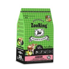 ZooRing Junior / Сухой корм Зооринг для юниоров собак средних и крупных пород с 6 месяцев Мясо молодых бычков