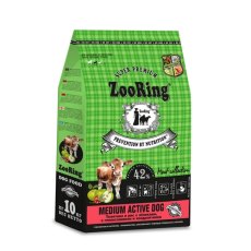 ZooRing Medium Active Dog / Сухой корм Зооринг для молодых и взрослых собак средних пород Телятина и рис с яблоками