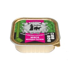 ZooRing / Консервы Зооринг для собак кусочки в желе Мясо молодых бычков (цена за упаковку)