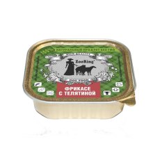 ZooRing / Паштет Зооринг для собак Фрикасе с Телятиной (цена за упаковку)