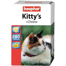 Beaphar Kitty's+Cheese / Кормовая добавка Беафар для кошек Витаминизированное лакомство с Cыром ("сердечки")