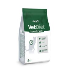 AlphaPet Vet Diet Hypoallergenic / Диетический корм АльфаПет для взрослых кошек при Пищевой аллергии и непереносимости ингредиентов