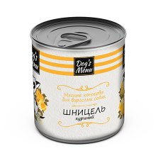 Dogs Menu / Консервы Догс Меню для взрослых собак Шницель куриный (цена за упаковку)