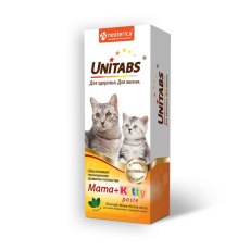 Unitabs Mama+Kitty paste / Витаминно-минеральная паста Юнитабс для Котят и беременных и кормящих кошек c Фолиевой кислотой