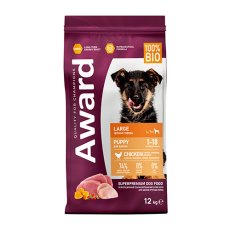 Award Puppy Large / Сухой корм Авард для Щенков от 1 месяца, беременных и кормящих собак Крупных пород Курица индейка тыква шиповник