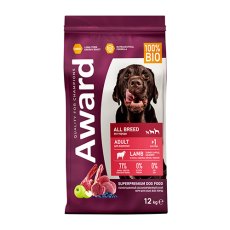 Award All Breed Adult / Сухой корм Авард для взрослых собак всех пород Ягненок индейка яблоко черника