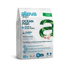 Alleva Holistic Puppy Mini Ocean Fish & Hemp Aloe vera / Сухой корм Аллева для Щенков Мелких пород Океаническая рыба Алоэ вера Конопля