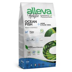 Alleva Holistic Puppy Medium Ocean Fish & Hemp Aloe vera / Сухой корм Аллева для Щенков Средних пород Океаническая рыба Алоэ вера Конопля