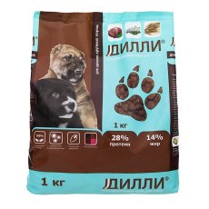 Дилли / Сухой корм для Щенков Крупных пород с Курицей и индейкой