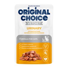 Original Choice Vetdiet Urinary / Ветеринарная диета Ориджинал Чойс диетическое полнорационное питание Паучи для взрослых кошек Профилактика МКБ (цена за упаковку)