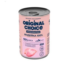 Original Choice Monoprotein Puppy / Влажный корм Ориджинал Чойс для щенков Индейка 100% (цена за упаковку)