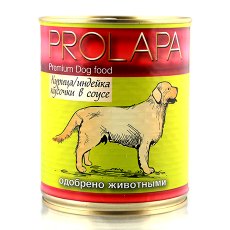 Prolapa Premium / Консервы Пролапа для собак Курица Индейка кусочки в соусе (цена за упаковку)