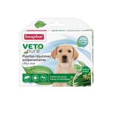 Beaphar Veto Nature / Капли Беафар от Блох, Клещей и Комаров с экстрактом Маргозы для Щенков