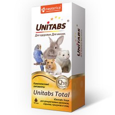 Unitabs Total / Витаминно-минеральный комплекс Юнитабс для кроликов птиц и грызунов