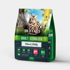 Mr.Buffalo Adult Sterilized / Сухой корм Мистер Бафало для Стерилизованных кошек Лосось