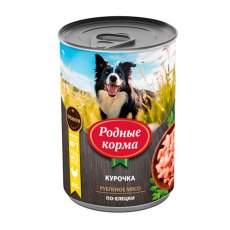 Родные Корма / Консервы для собак Курочка по-Елецки (цена за упаковку)