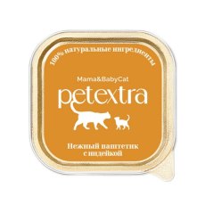 Petextra Mama&BabyCat / Влажный корм Петэкстра для котят и беременных кошек Нежный паштетик с Индейкой (цена за упаковку)