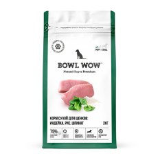 BOWL WOW Puppy Small / Сухой корм Боул Вау для Щенков Мелких пород Индейка рис шпинат