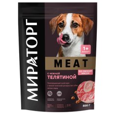Мираторг Meat / Cухой корм для взрослых собак Мелких пород с нежной Телятиной