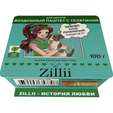Zillii / Влажный корм Зилли для щенков всех пород воздушный паштет с Телятиной (цена за упаковку)