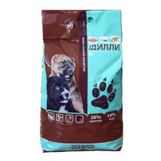 Дилли / Сухой корм для Щенков Крупных пород с Курицей и индейкой