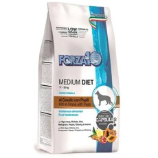 Forza10 Diet Medium Low Grain Cav pis 26\14 / Сухой Монобелковый Низкозерновой корм Форза для собак Средних пород Конина горох рис