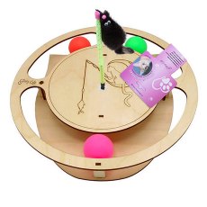 Glory Life / Игровой комплекс Глори Лайф для кошек Круг с шариками c игрушкой на Пружине